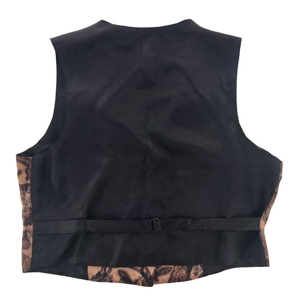 WAH Maker True West Paisley Women’s Vest Arizona Brown Tan XL Polyester - Picture 8 of 14